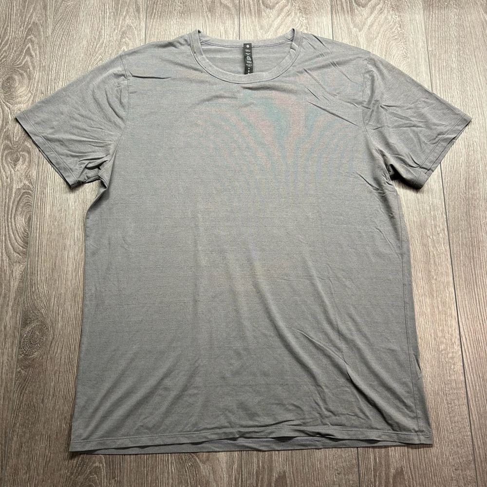 Lululemon Fundamental T-Shirt Mens XL Grey Pima Cotton Blend LM3CZPS